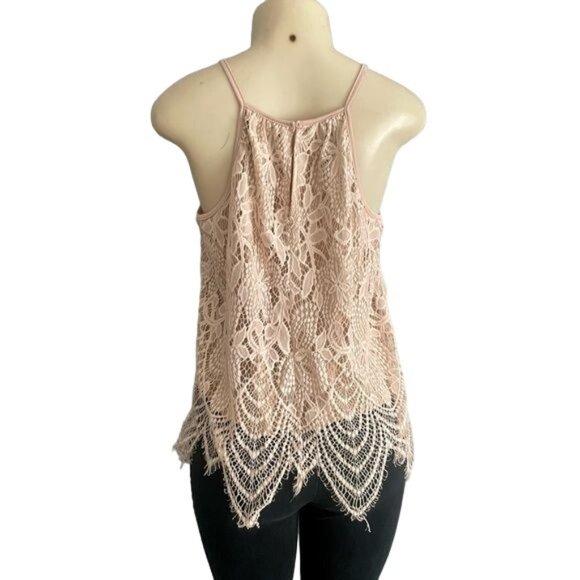 Love Fire Summer Top size XL with lace over layer and spaghetti straps. - Picture 7 of 9